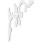 Ekena Millwork Milton Architectural Grade PVC Bracket, 5/8"W X 5 1/2"D X 9"H BKTP01X05X09MI - alternate 2